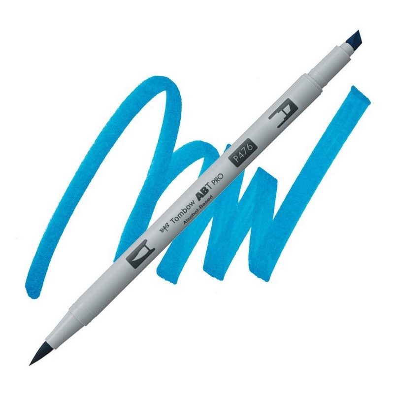 TOMBOW ABT PRO lihový Dual Brush Pen, cyan 476