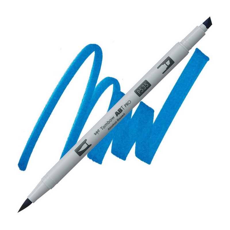 TOMBOW ABT PRO lihový Dual Brush Pen, cobalt blue 535