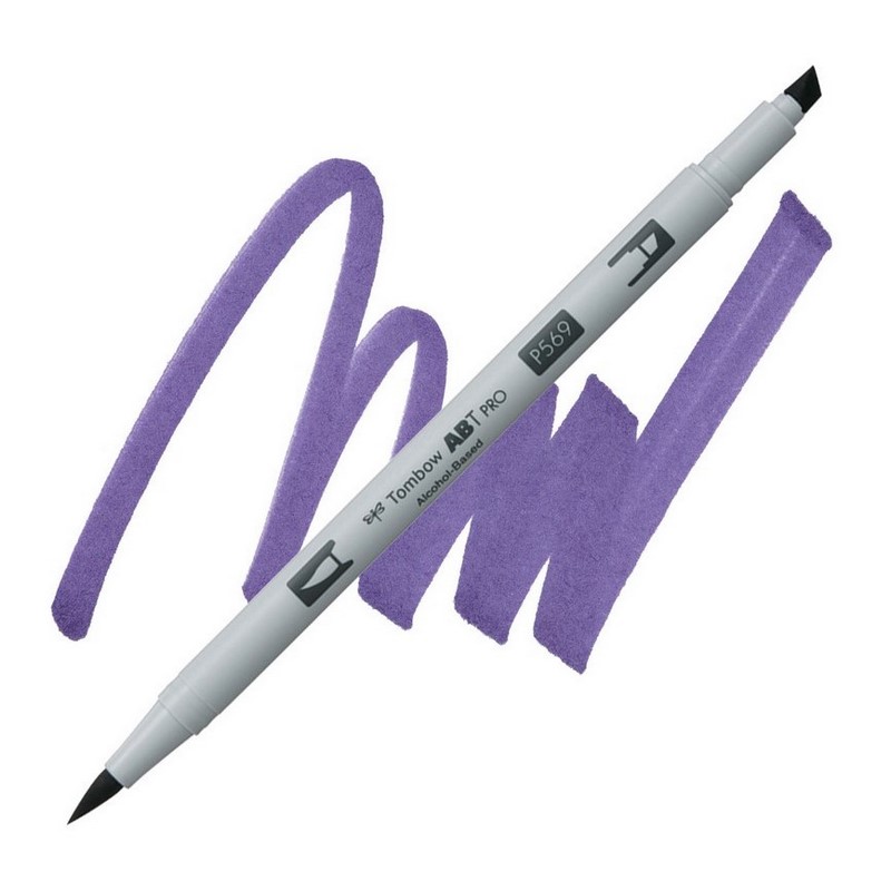TOMBOW ABT PRO lihový Dual Brush Pen, jet blue 569