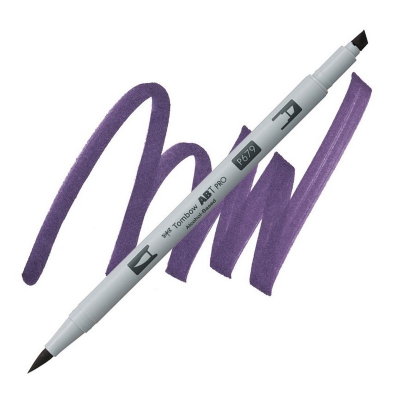 TOMBOW ABT PRO lihový Dual Brush Pen, dark plum 679