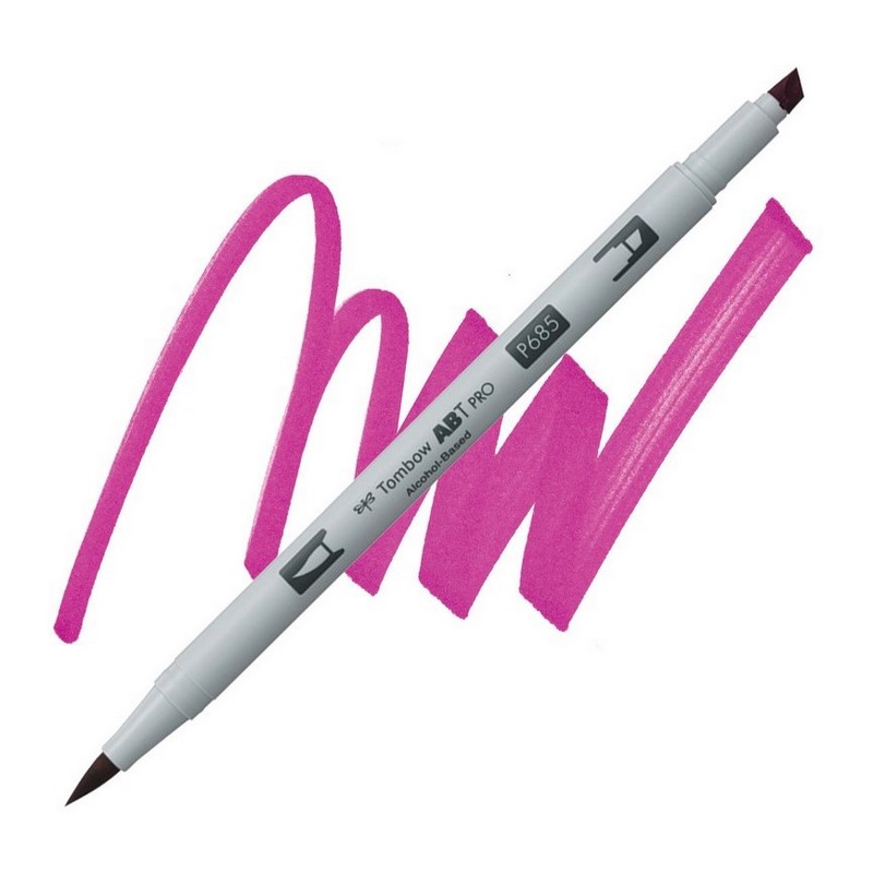 TOMBOW ABT PRO lihový Dual Brush Pen, deep magenta 685