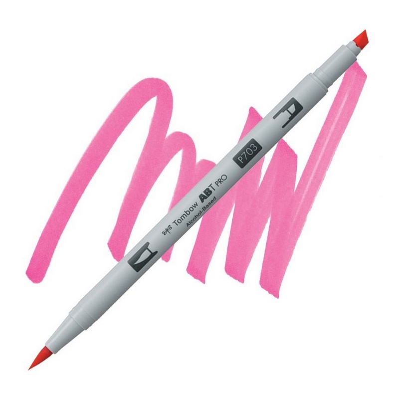 TOMBOW ABT PRO lihový Dual Brush Pen, pink rose 703