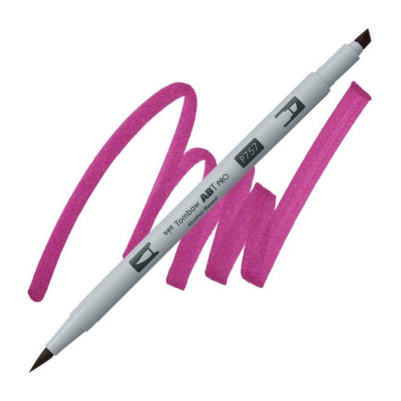TOMBOW ABT PRO lihový Dual Brush Pen, port red 757
