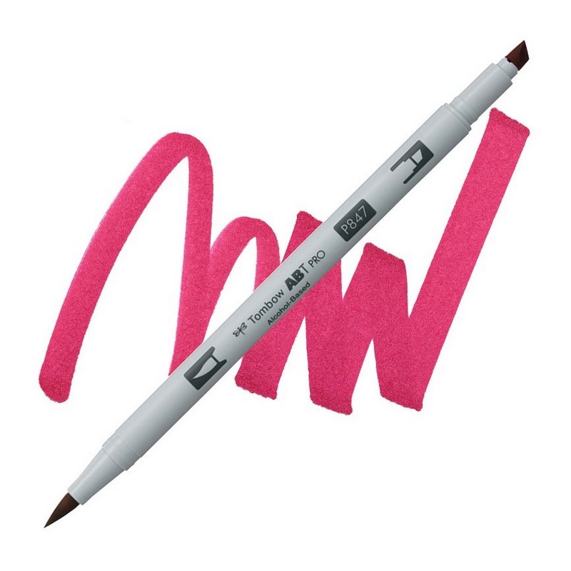 TOMBOW ABT PRO lihový Dual Brush Pen, crimson 847