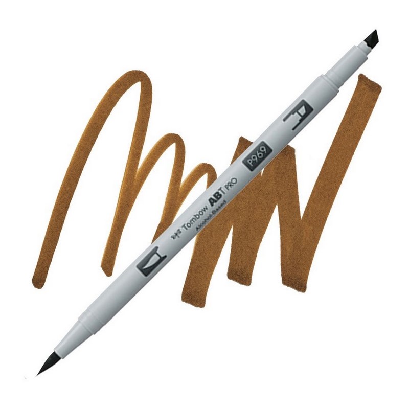TOMBOW ABT PRO lihový Dual Brush Pen, chocolate 969