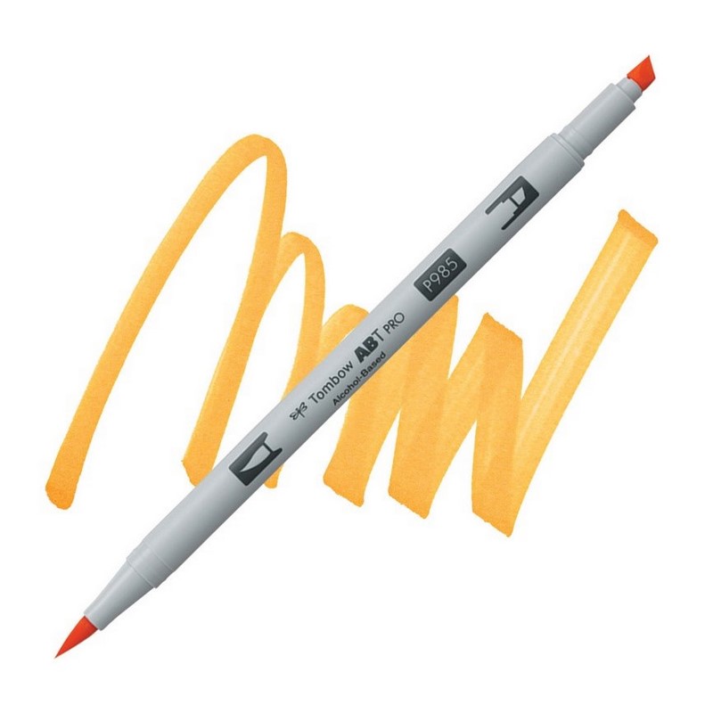 TOMBOW ABT PRO lihový Dual Brush Pen, chrome yellow 985