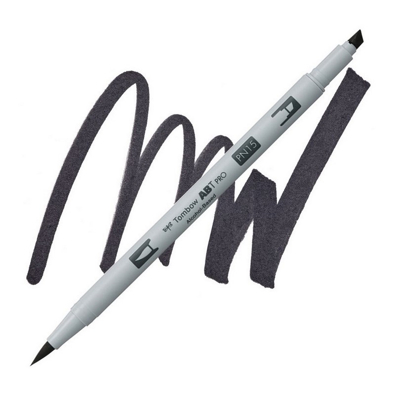TOMBOW ABT PRO lihový Dual Brush Pen, black N15