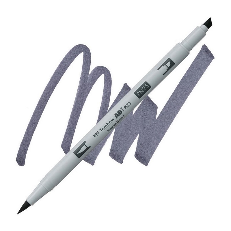 TOMBOW ABT PRO lihový Dual Brush Pen, lamp black N25