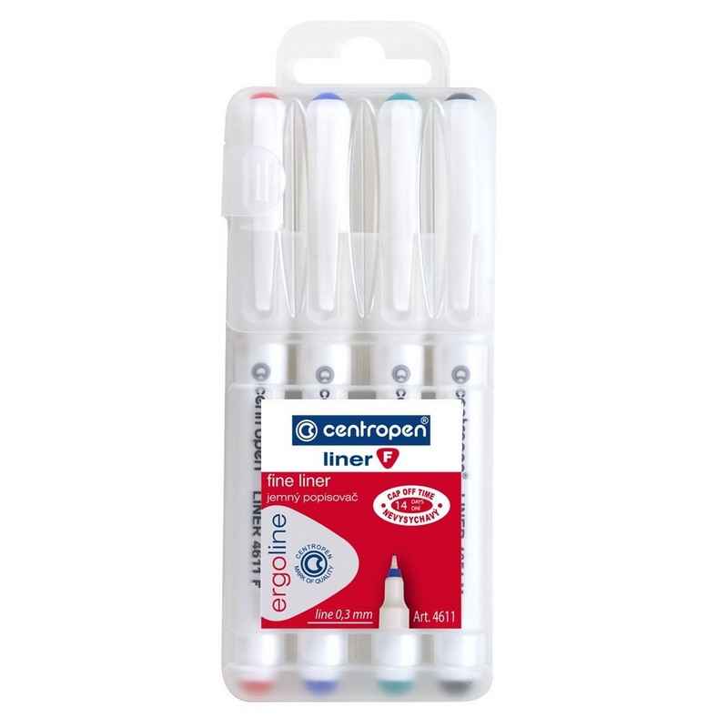 Liner Ergo CENTROPEN 4611/4 0,3mm, 4ks