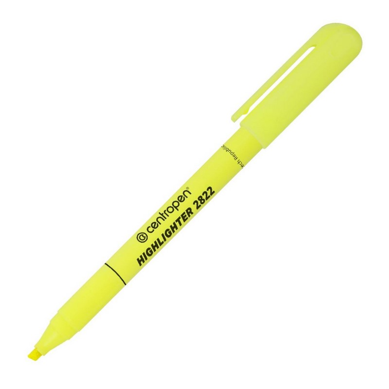 Zvýrazňovač tenký CENTROPEN 2822, žlutý