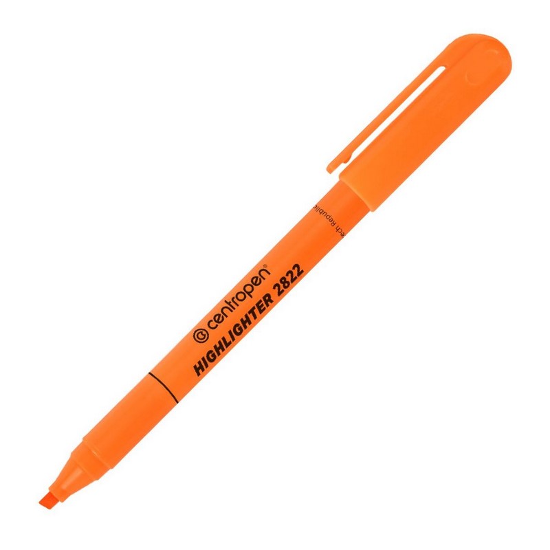 Zvýrazňovač tenký CENTROPEN 2822, oranžový