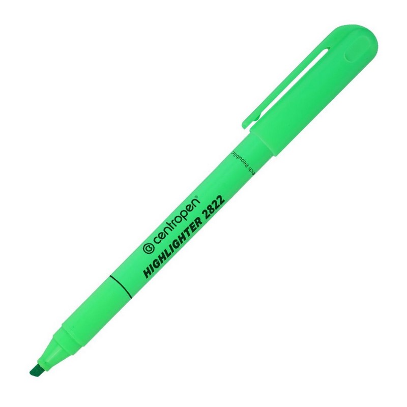 Zvýrazňovač tenký CENTROPEN 2822, zelený