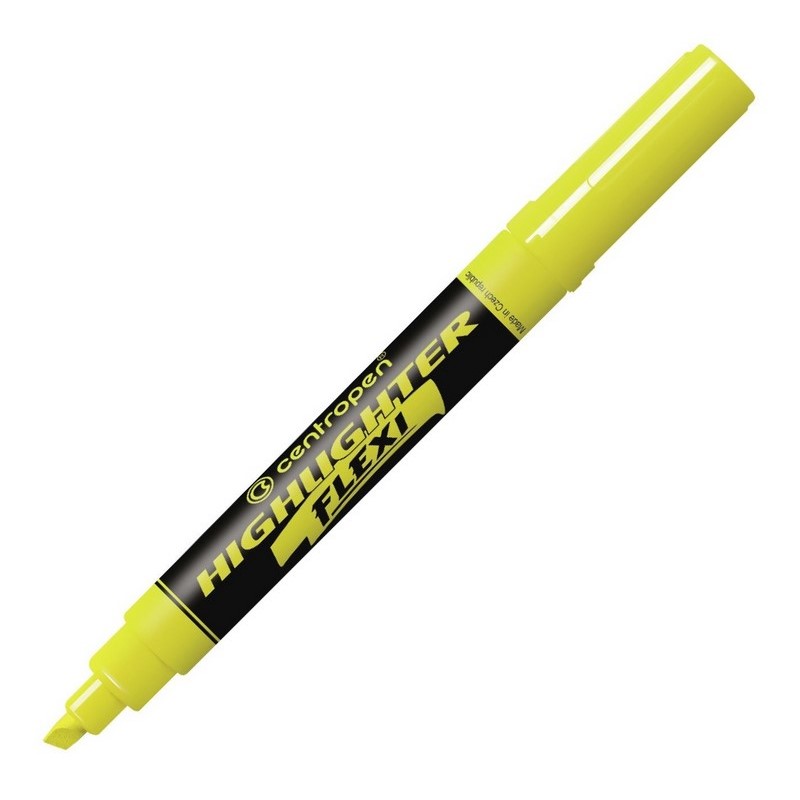 Zvýrazňovač silný FLEXI CENTROPEN 8542, žlutý