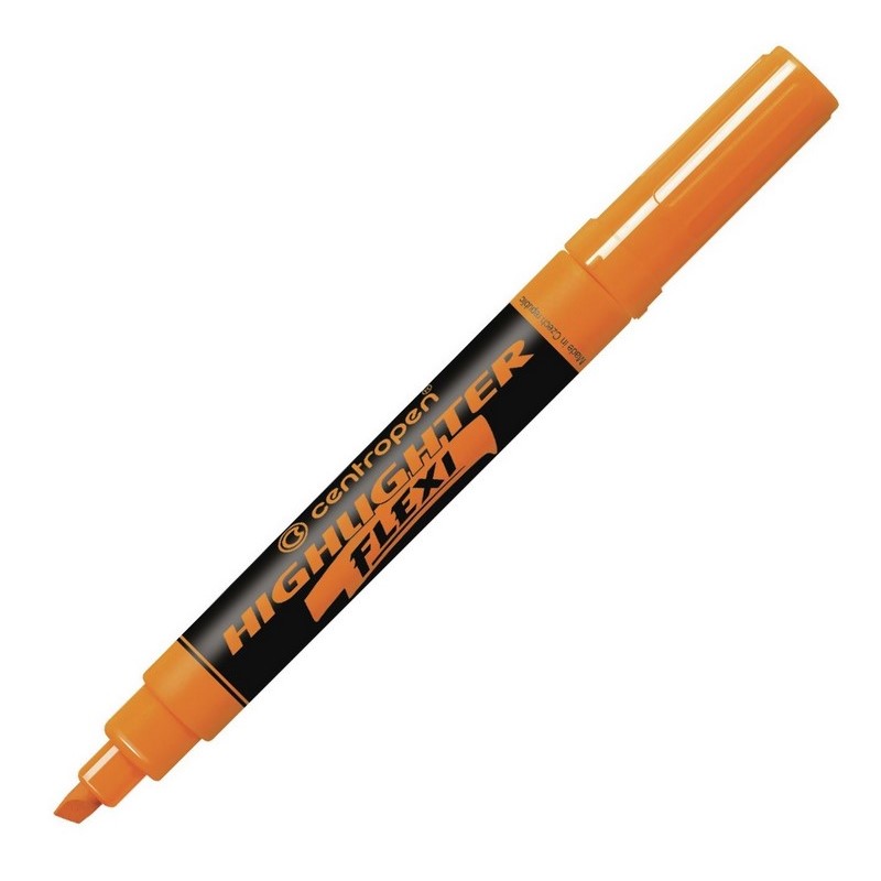 Zvýrazňovač silný FLEXI CENTROPEN 8542, oranžový