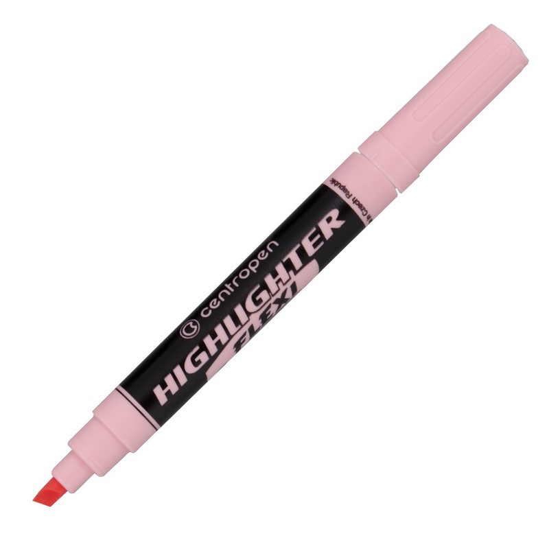 Zvýrazňovač silný FLEXI CENTROPEN 8542, růžový pastelový