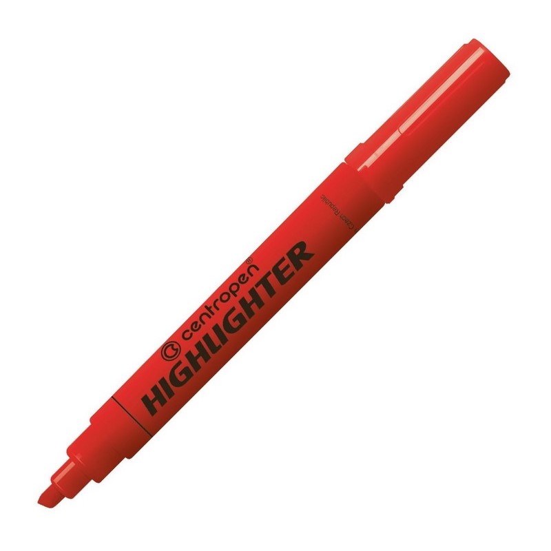 Zvýrazňovač silný CENTROPEN 8552, červený