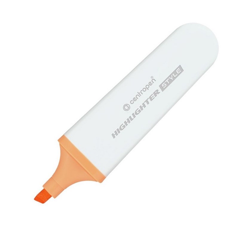 Zvýrazňovač CENTROPEN Style 6252, oranžový pastelový
