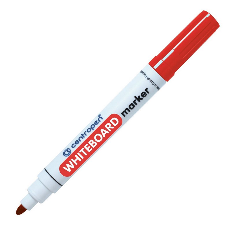 Stíratelný WHITEBOARD silný CENTROPEN 8559, kulatý červený