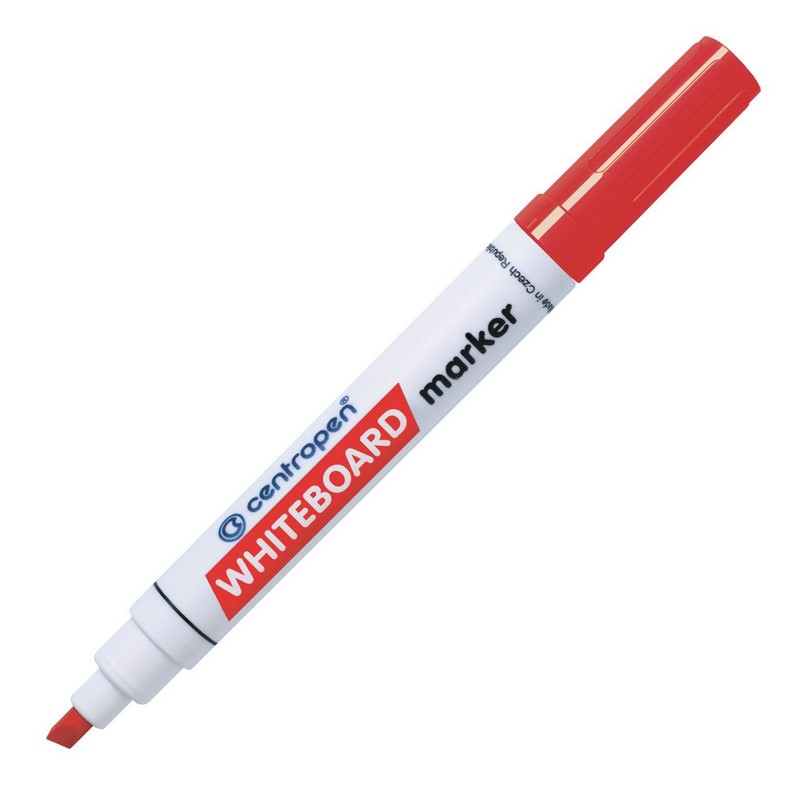 Stíratelný WHITEBOARD silný CENTROPEN 8569, šikmý červený