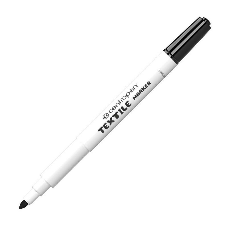 Fixa na textil CENTROPEN 2739, černá