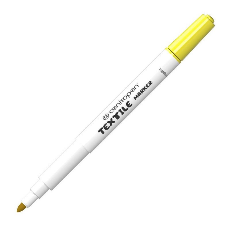 Fixa na textil CENTROPEN 2739, žlutá
