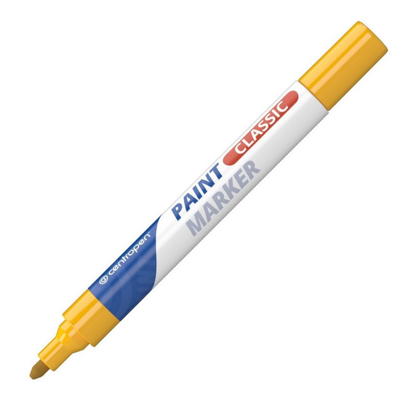 Lakový popisovač CENTROPEN 9100, žlutý