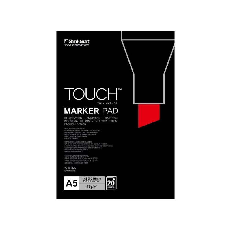 Blok TOUCH Marker Pad A5, 20 listů 75g