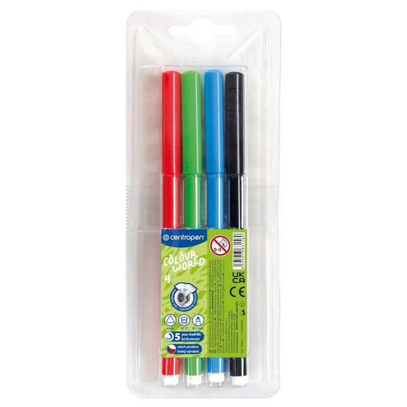 Fixy COLOUR WORLD CENTROPEN 7550, 4ks