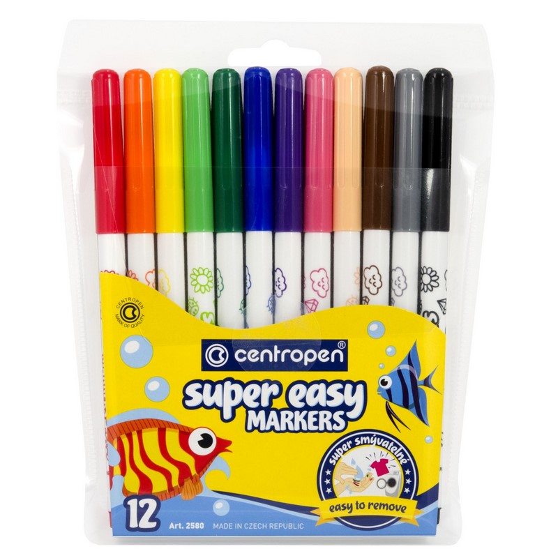 Fixy CENTROPEN SUPER EASY 2580, 12ks