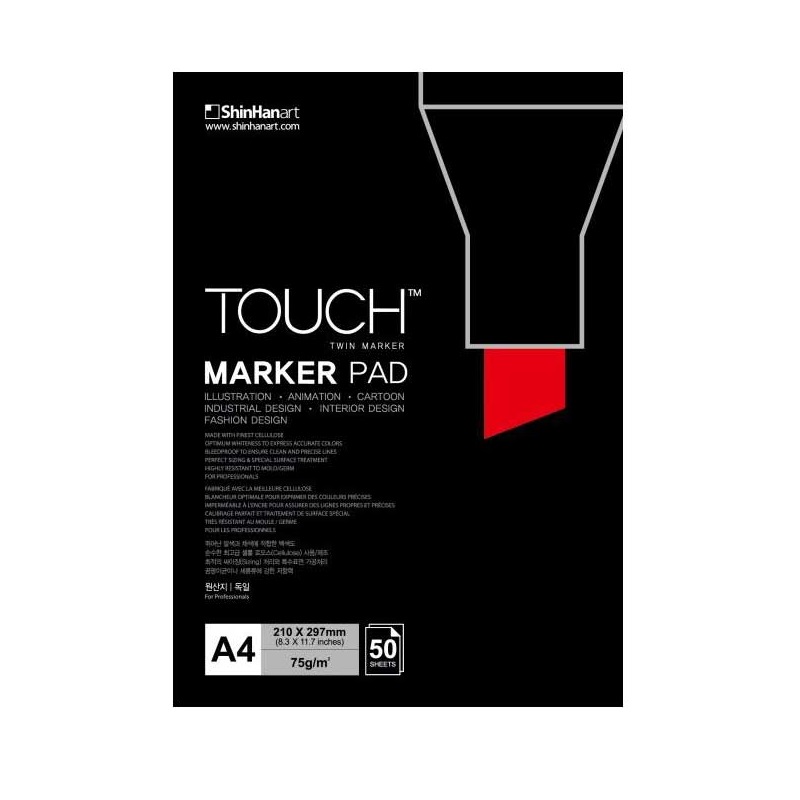 Blok TOUCH Marker Pad A4, 50 listů 75g