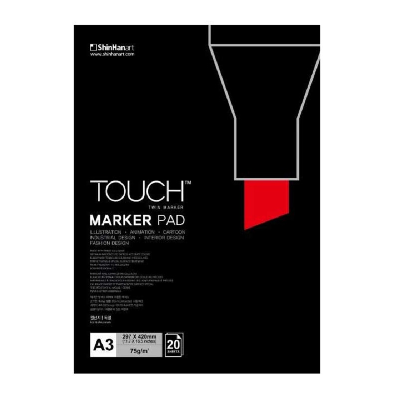 Blok TOUCH Marker Pad A3, 20 listů 75g