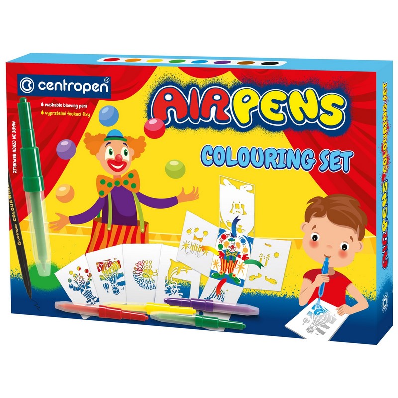 Foukací fixy CENTROPEN 1500, Colouring Set