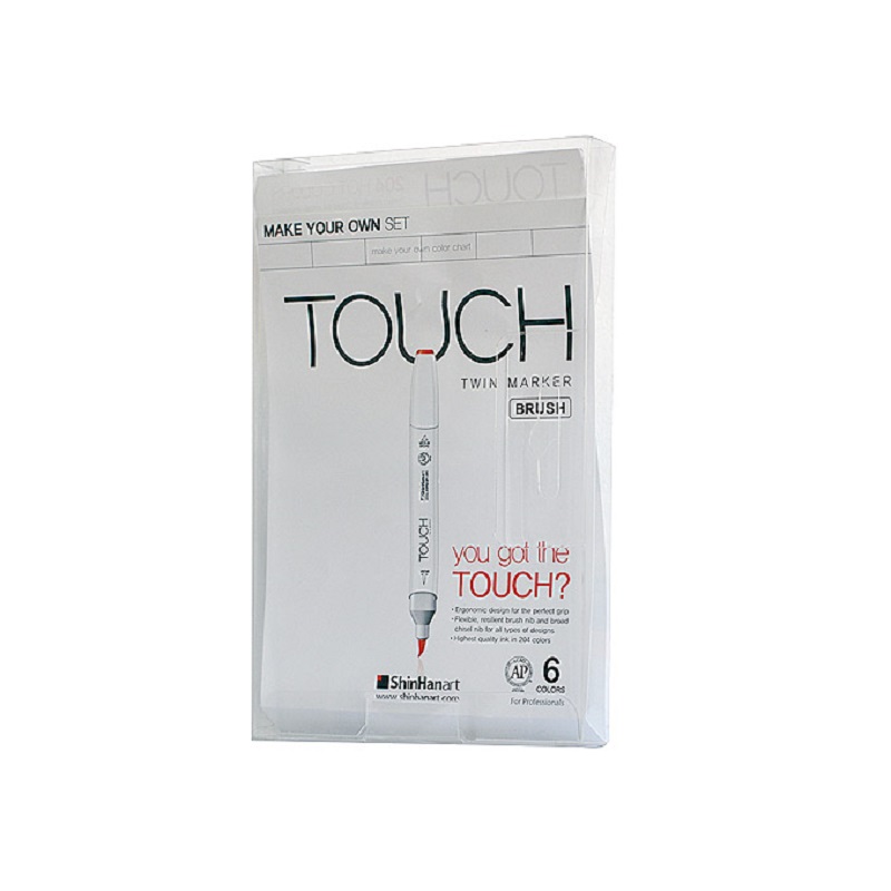 TOUCH Plastová krabička na 6ks, čirá