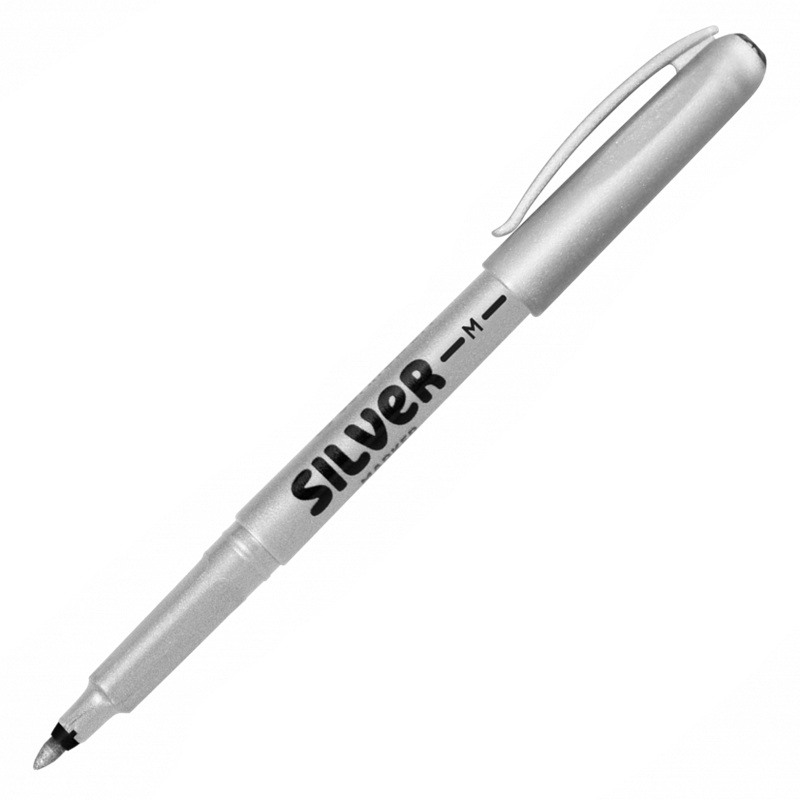 Permanentní popisovač CENTROPEN 2670, stříbrný tenký