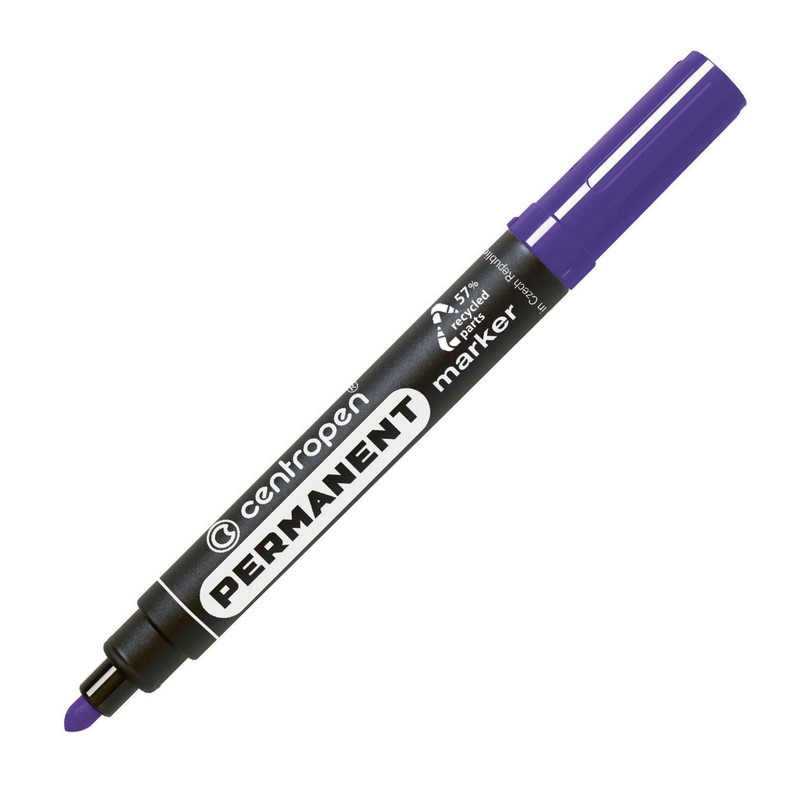 Permanentní popisovač CENTROPEN 8566, kulatý fialový