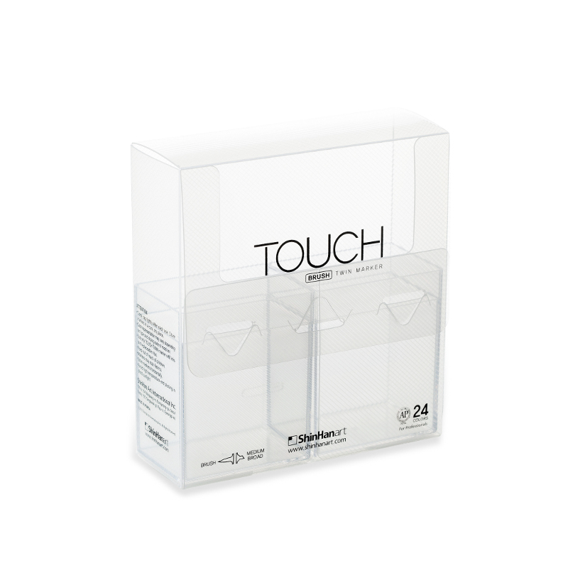 TOUCH Plastová krabička na 24ks, čirá