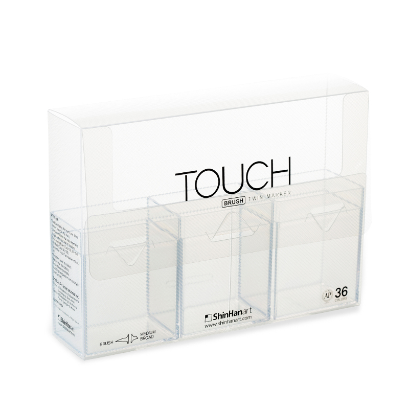 TOUCH Plastová krabička na 36ks, čirá