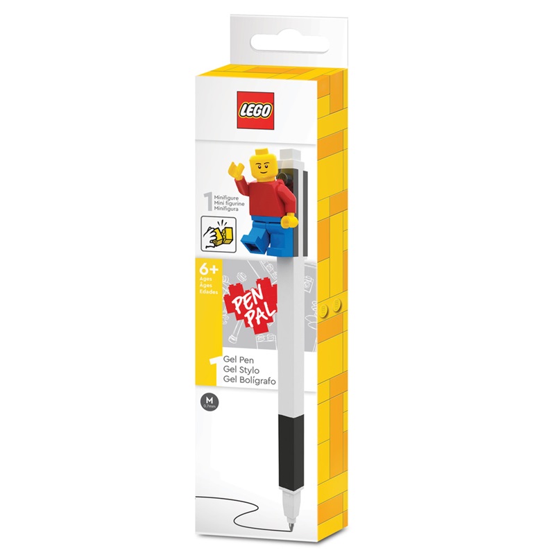 LEGO gelové pero, černé s figurkou