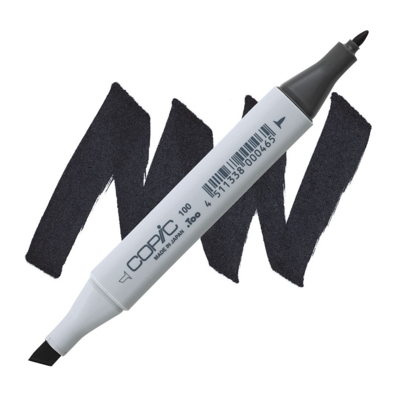 Lihová fixa COPIC Classic oboustranná Fine & Chisel, 100 Black