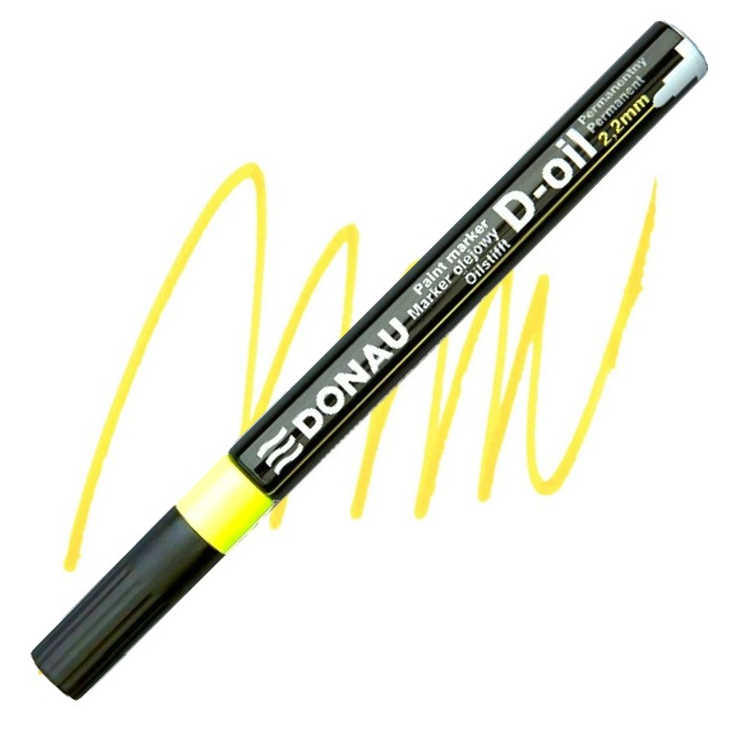 DONAU lakový popisovač 2,2mm, žlutý