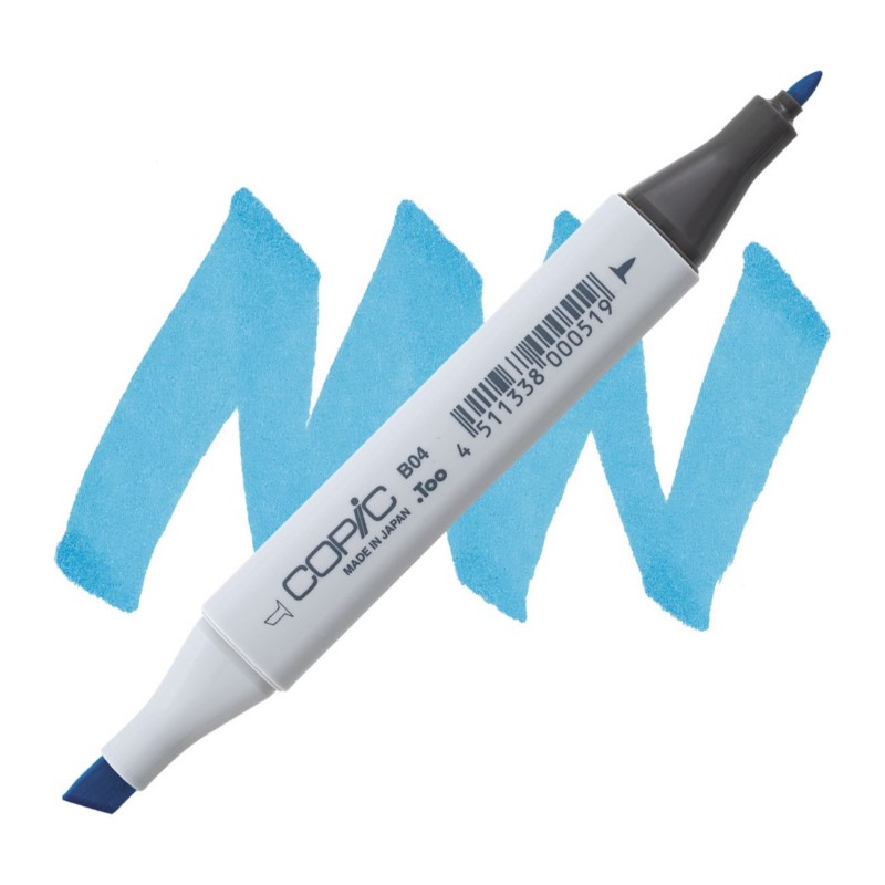 Lihová fixa COPIC Classic oboustranná Fine & Chisel, B04 Tahitian blue