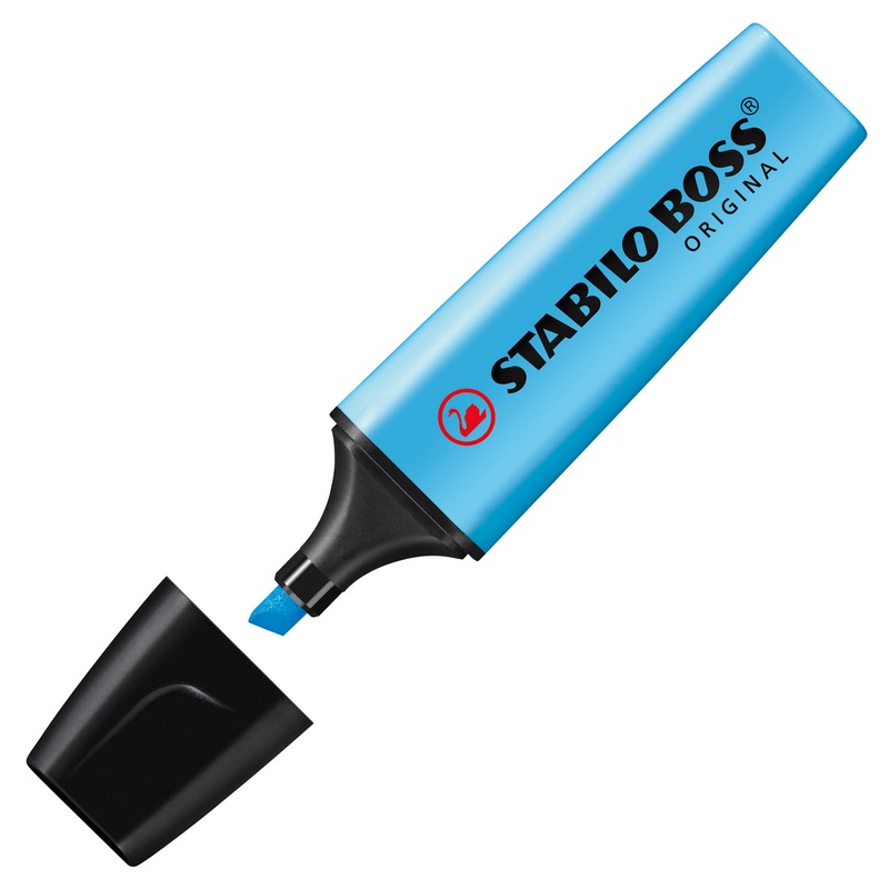 Zvýrazňovač STABILO BOSS ORIGINAL, modrý