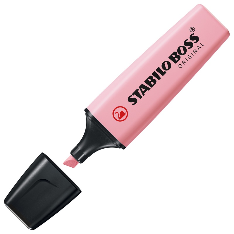 Zvýrazňovač STABILO BOSS ORIGINAL, pastel růžový