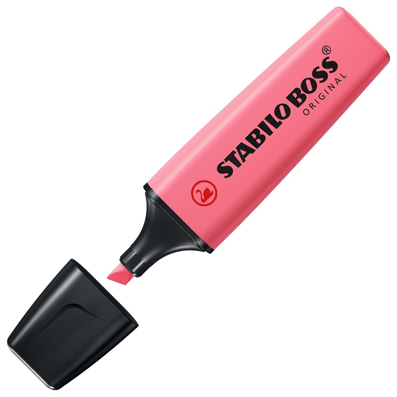 Zvýrazňovač STABILO BOSS ORIGINAL, pastel korálový