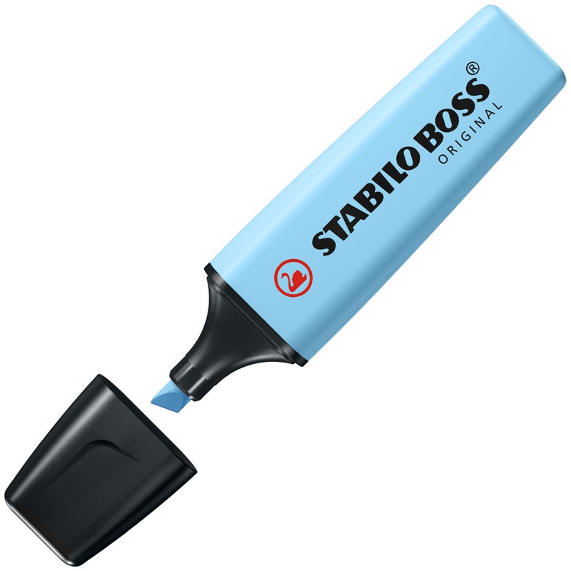 Zvýrazňovač STABILO BOSS ORIGINAL, pastel nebesky modrý