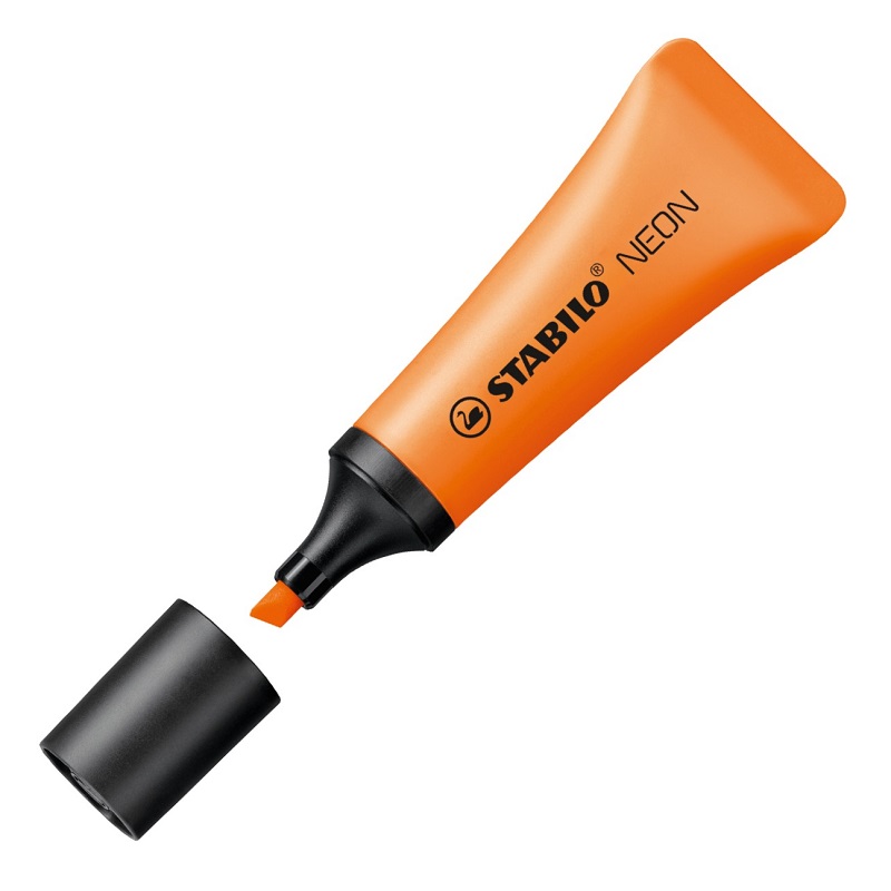 Zvýrazňovač STABILO NEON, oranžový