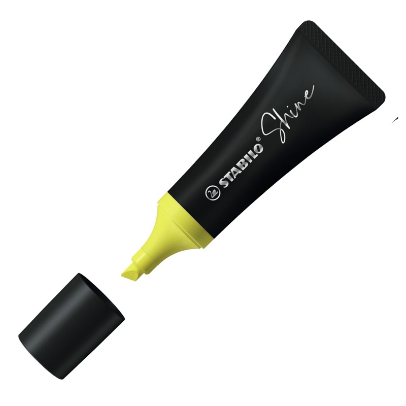 Zvýrazňovač STABILO Shine, žlutý