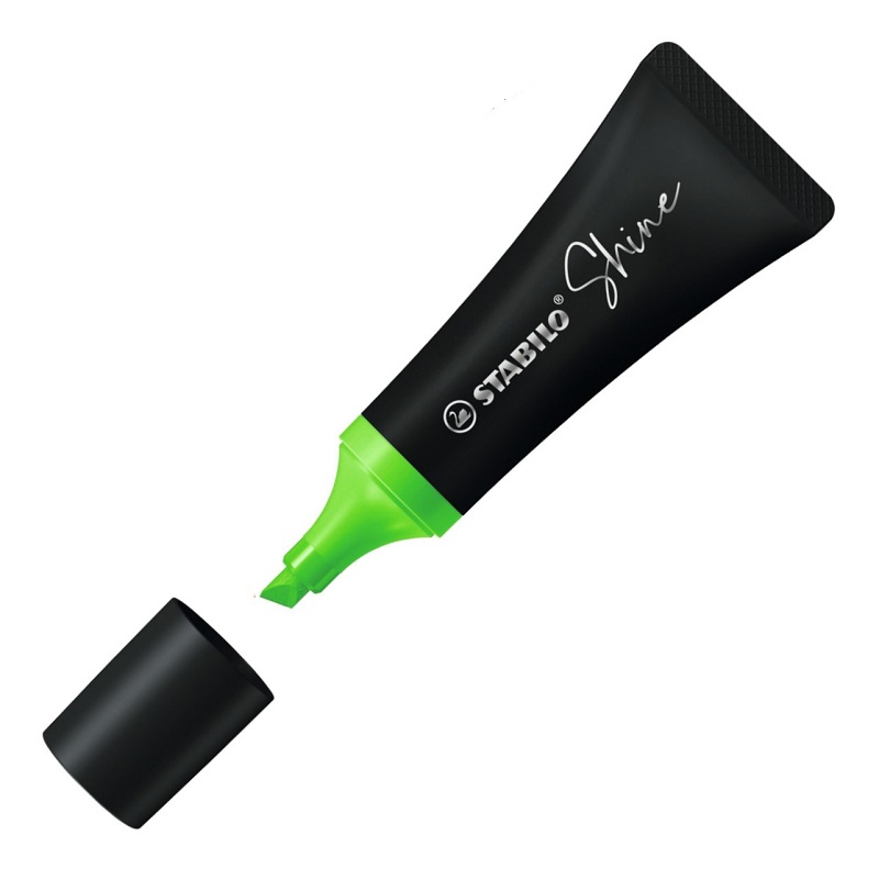 Zvýrazňovač STABILO Shine, zelený