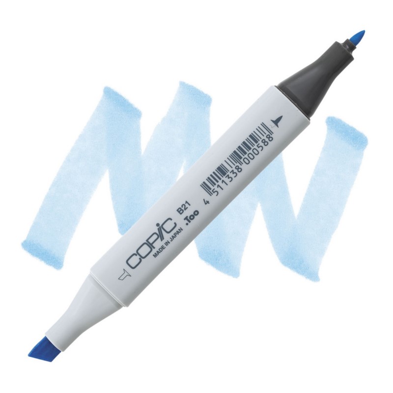 Lihová fixa COPIC Classic oboustranná Fine & Chisel, B21 Baby blue
