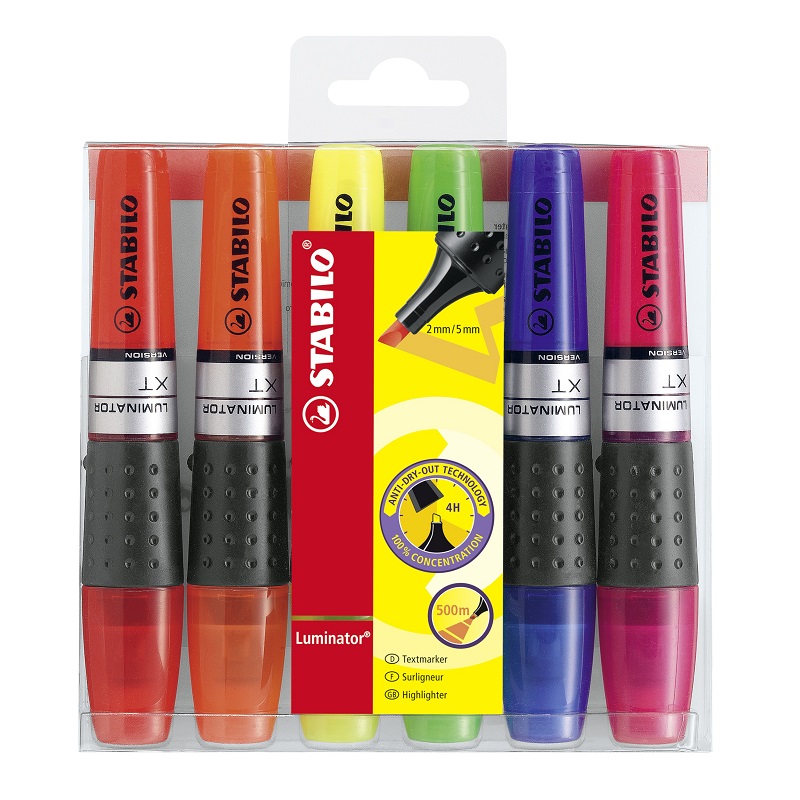 Zvýrazňovač STABILO LUMINATOR, 6ks